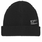 WTAPS Men's 22 Logo Beanie Hat in Black 