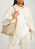 The Row Park Medium Leather Tote - Cream - One Size