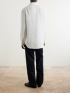 Polo Ralph Lauren - Wimbledon Logo-Embroidered Linen Shirt - White