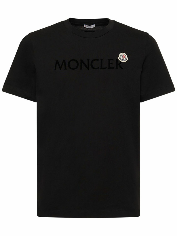 Photo: MONCLER - Logo Cotton Jersey T-shirt