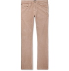 TOM FORD - Slim-Fit Stretch-Cotton Corduroy Trousers - Men - Pink