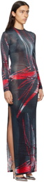 Louisa Ballou Multicolor High Tide Maxi Dress
