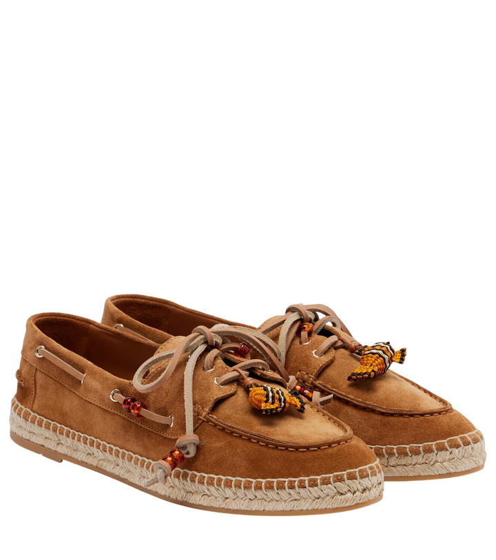 Photo: Aquazzura Seafarer beaded suede espadrilles