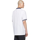 Marni White Pinstripe Poplin Polo