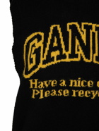 GANNI - Graphic Logo Intarsia Wool Blend Vest
