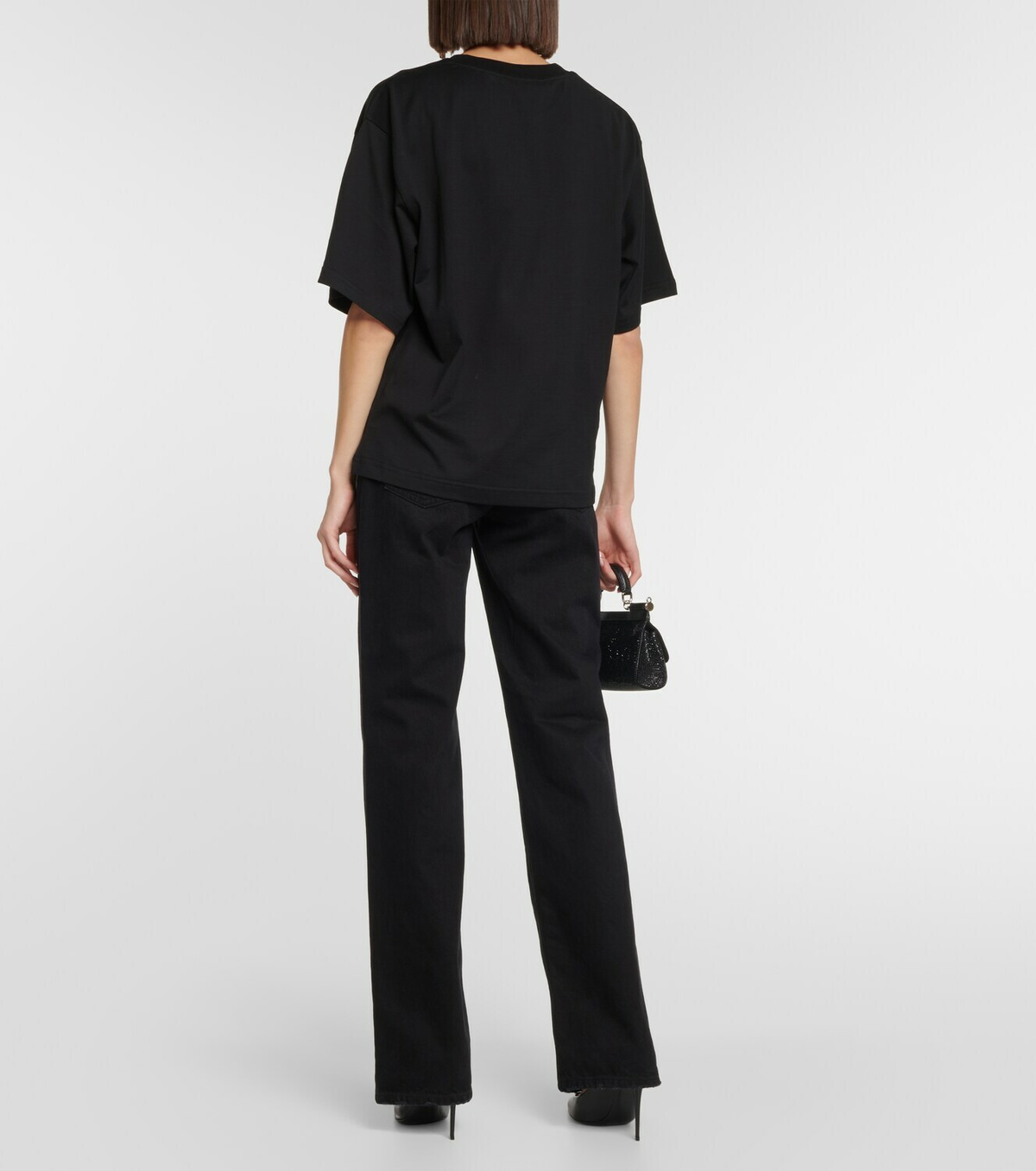 Dolce&Gabbana DG cropped cotton jersey T-shirt