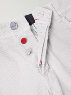 Kiton - Straight-Leg Cotton-Blend Corduroy Trousers - Neutrals