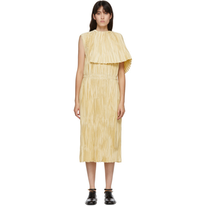 Jil Sander Beige Satin Nimi Dress Jil Sander