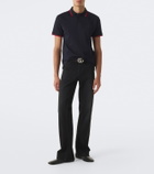 Gucci Cotton-blend piqué polo shirt