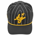 TwoJeys Men's Pinstripe Cap in Black/Yellow 