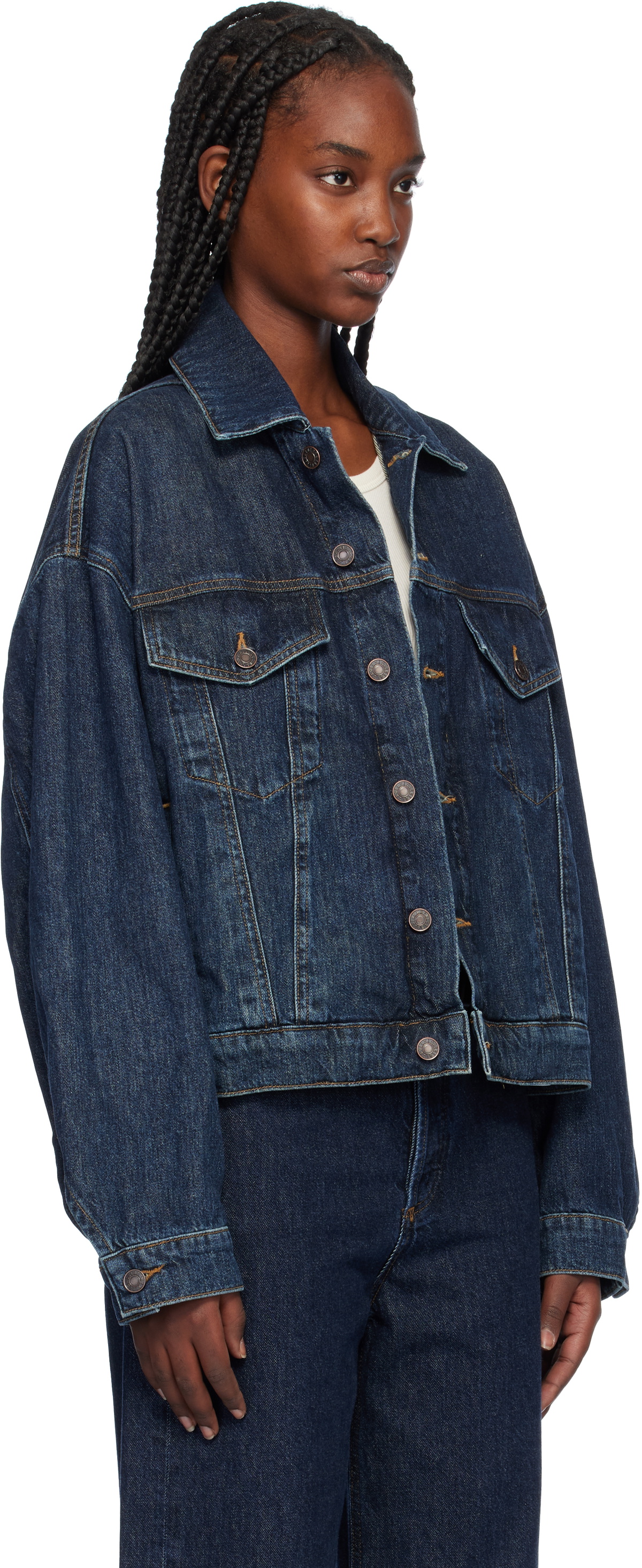 AGOLDE Indigo Dalton Balloon Denim Jacket AGOLDE