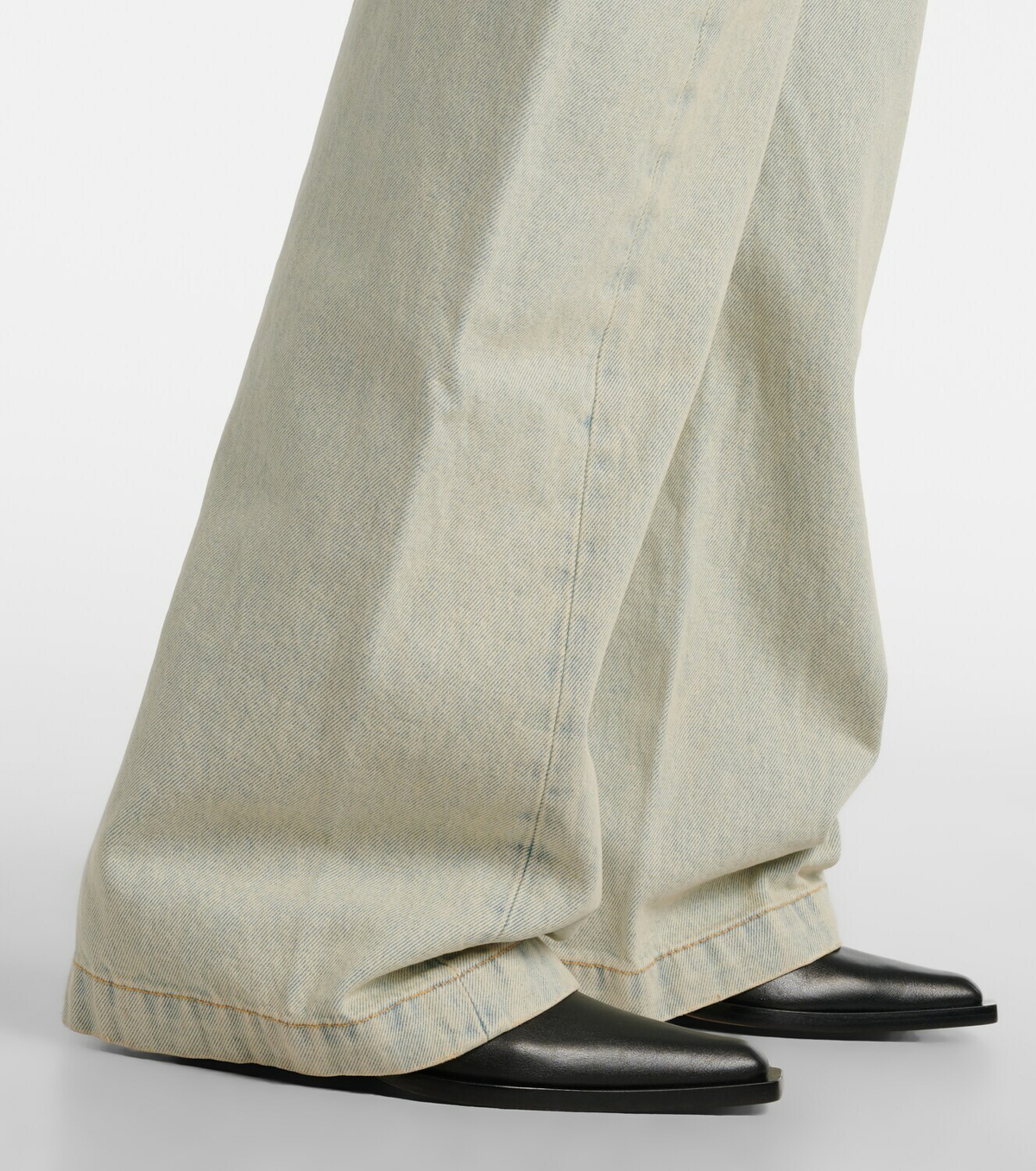 Calvin Klein Collection Mid-rise wide-leg jeans