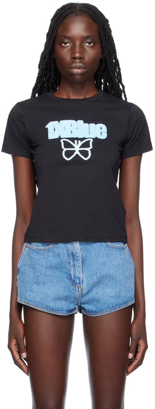 1XBLUE SSENSE Exclusive Black Butterfly T-Shirt