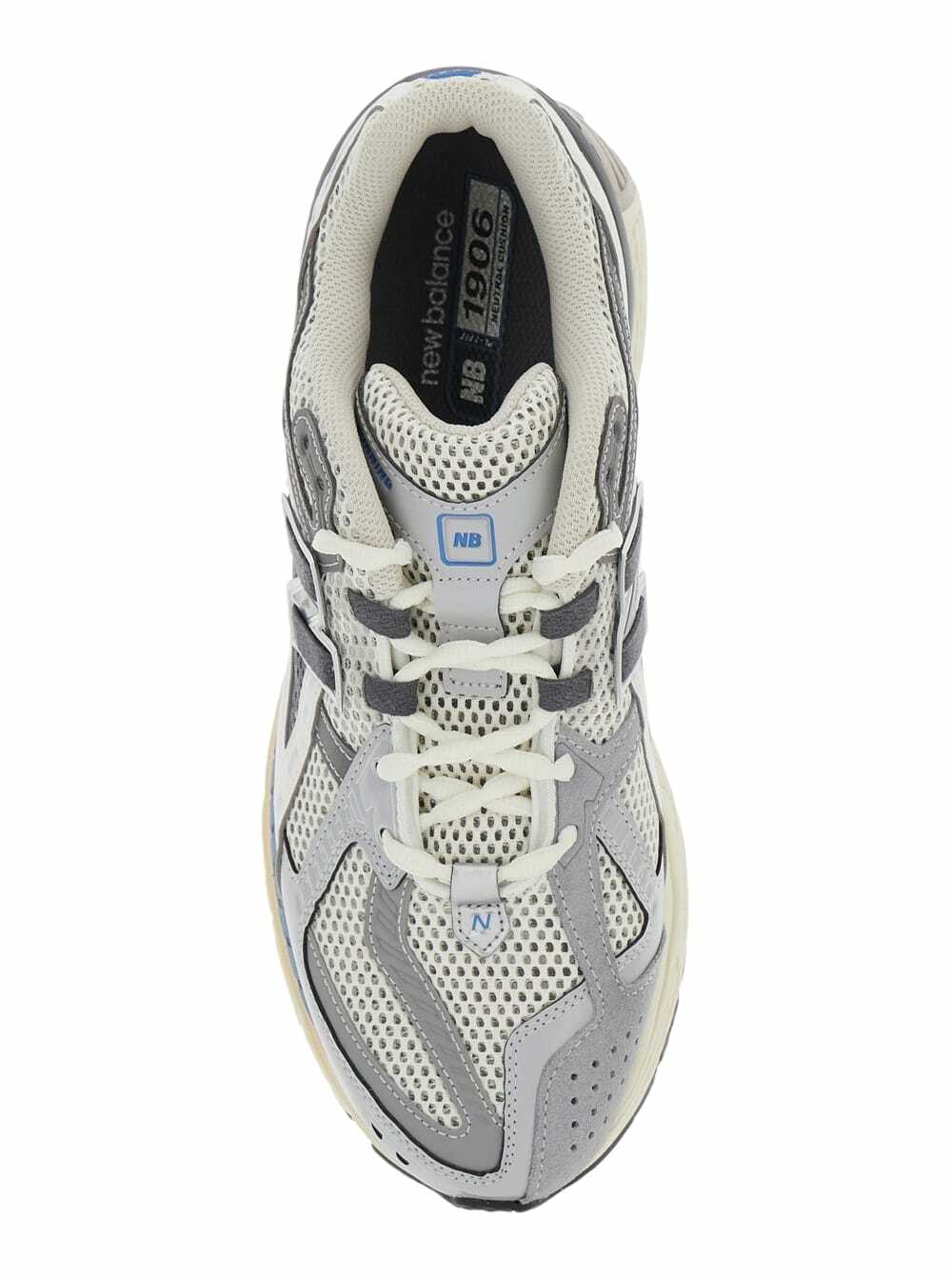 New Balance 1906r Grey Sneaker With Mesh Design And Side Logo In Synthetic Fiber Unisex