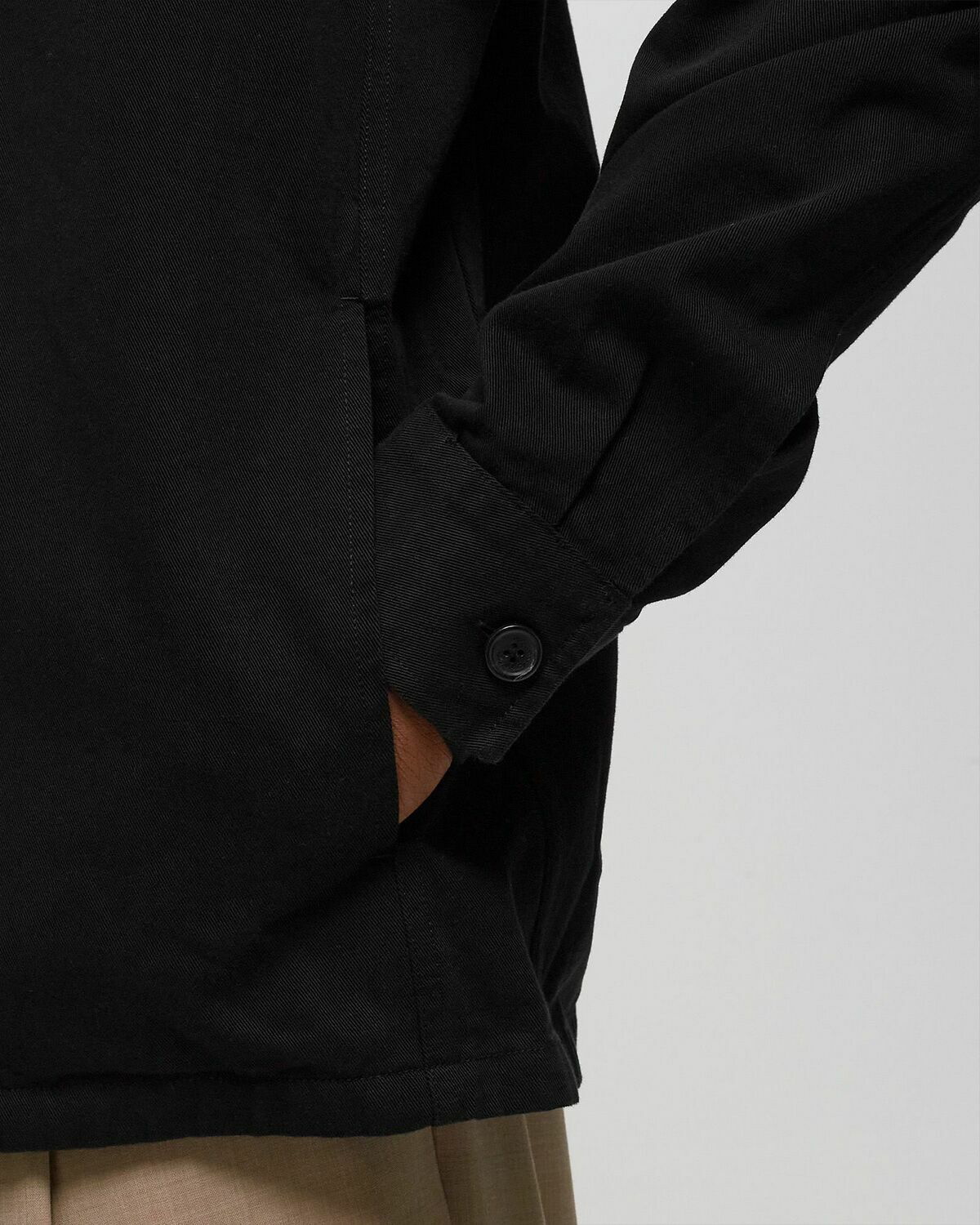 Fred Perry Twill Overshirt Black - Mens - Overshirts Fred Perry