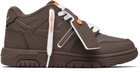 Off-White Brown 'Out Of Office' Molded Sneakers