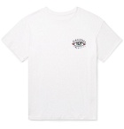 The Elder Statesman - Printed Cotton and Cashmere-Blend Jersey T-Shirt - White