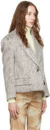 TheOpen Product Gray Brushed Blazer
