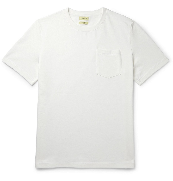 Photo: De Bonne Facture - Cotton-Jersey T-Shirt - White