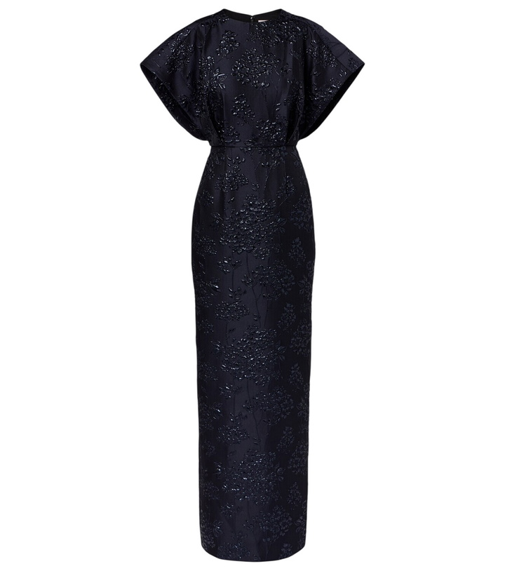 Photo: Carolina Herrera Fan floral jacquard gown