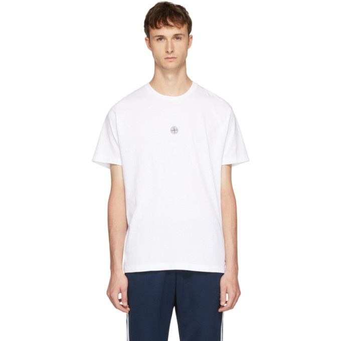 Photo: Stone Island White Logo T-Shirt