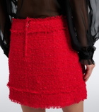 Dolce&Gabbana Cotton-blend bouclé miniskirt