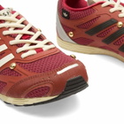 Adidas x SFTM Adizero Sneaker in Legacy Red/Cream White/Wild Sepia