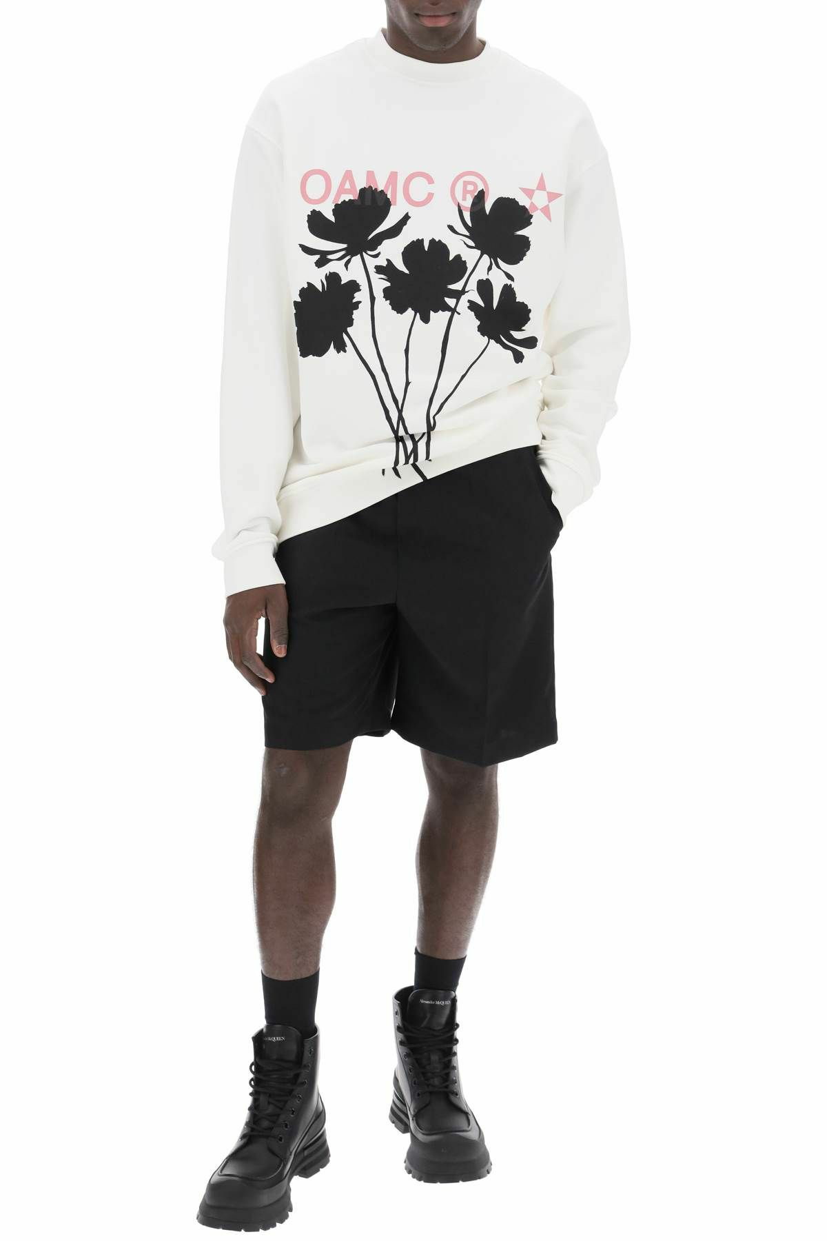 ★OAMC★ M WHIFF CREWNECK OFF WHITE OAMM241PRSW001OW Hoodies & Sweatshirts | Off-White Big OW Skate Fit White