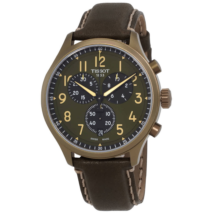 Photo: Tissot Chrono XL Quartz Khaki Dial Mens Watch T116.617.36.092.00