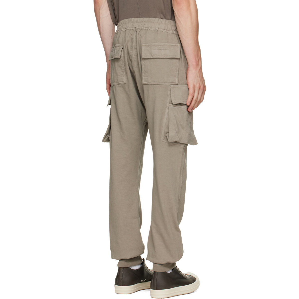 Rick Owens DRKSHDW Taupe Tower Mastodon Cut Sweatpants