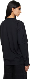 Études Black 'Not A Crime' Double Sleeves T-shirt