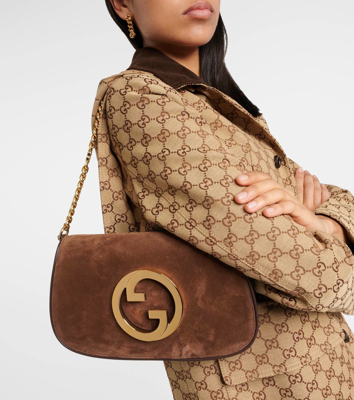 ショルダーバッグ・ポシェット GUCCI BLONDIE SMALL SHOULDER BAG BROWN GUCCI Blondie small shoulder bag brown | TheDoubleF