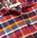 YMC - Checked Cotton-Flannel Shirt - Men - Red