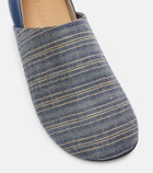 JW Anderson Leather-trimmed slip-on shoes