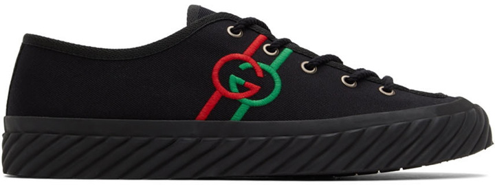 Photo: Gucci Black Interlocking G Sneakers