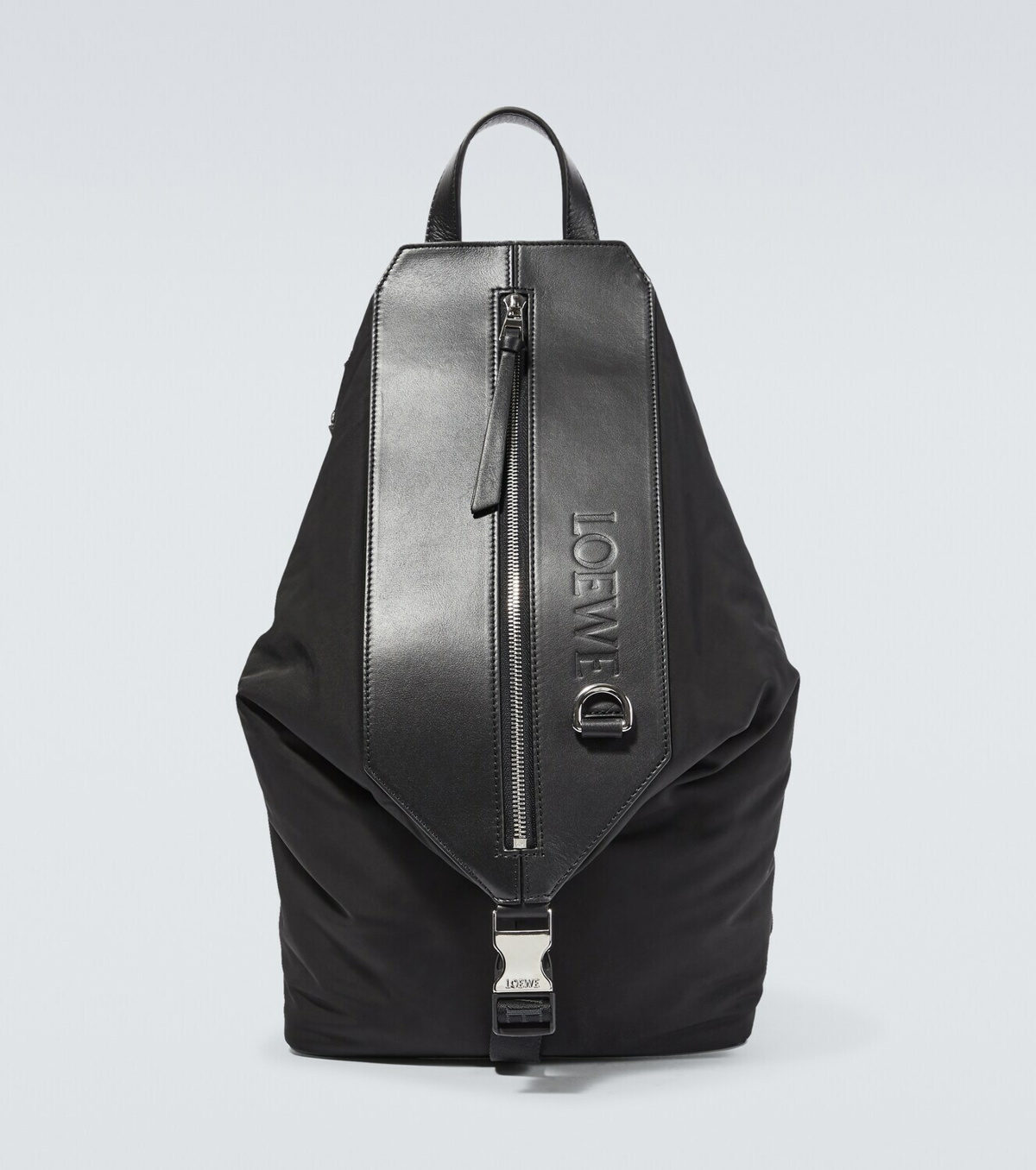 Loewe Goya Small Textured-leather Backpack in Black