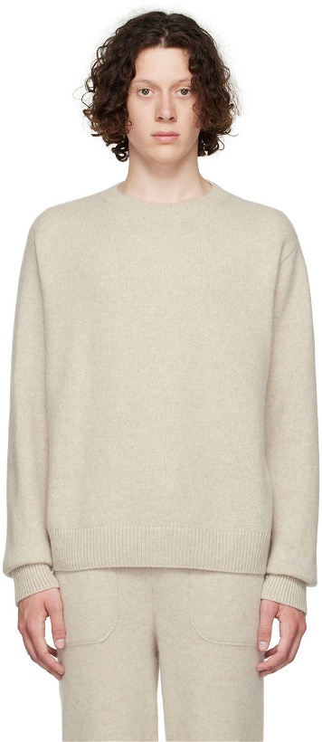 Photo: The Elder Statesman Off-White Cashmere Sweater