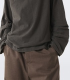 The Row Marcielo cotton half-zip top