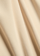 Veronica Beard Pruitt Ribbed Stretch-cotton T-shirt Cream