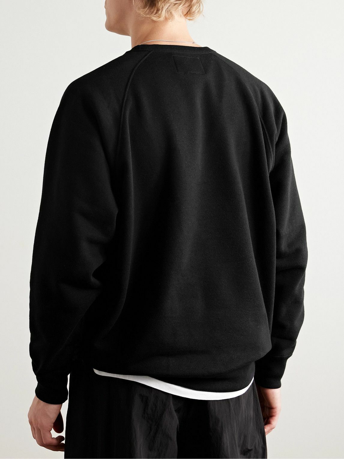 WTAPS - Logo-Embroidered Appliquéd Cotton-Blend Jersey Sweatshirt
