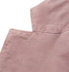 Officine Generale - Light-Pink Unstructured Cotton and Linen-Blend Blazer - Pink