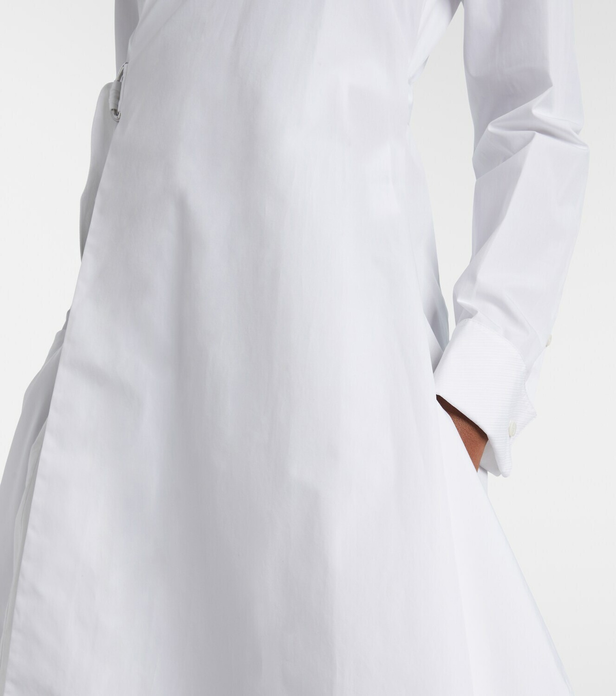 Loewe Draped cotton wrap dress
