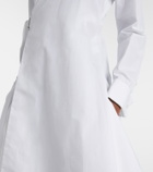 Loewe Draped cotton wrap dress
