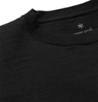 Snow Peak - Garment-Dyed Cotton-Jersey T-Shirt - Black