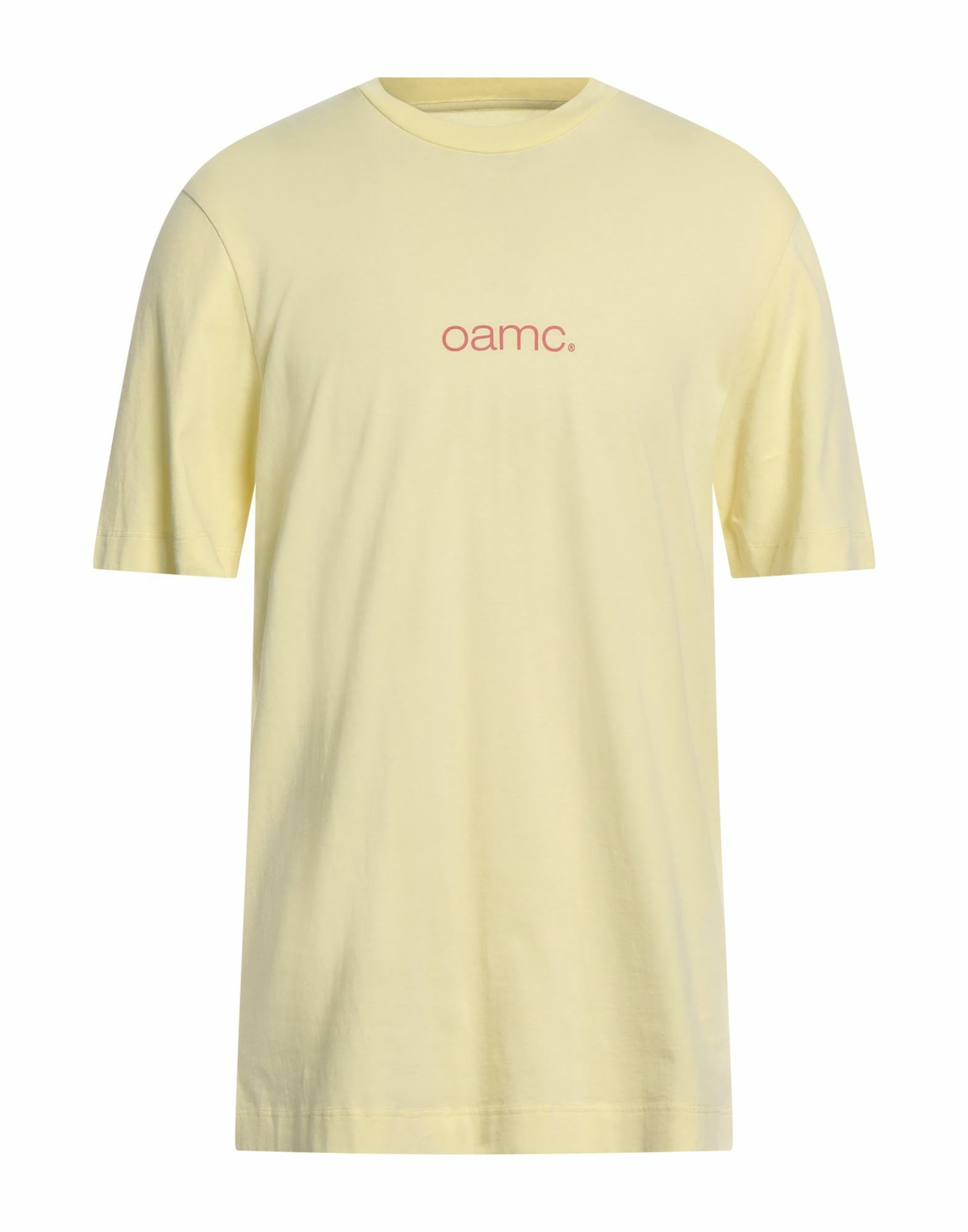 Oamc Mens T-shirt Pastel in Yellow