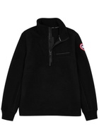 Canada Goose Lawson Half-zip Wool-blend Fleece Sweatshirt Black