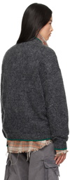 ERL Gray Pilling Overwashed Sweater