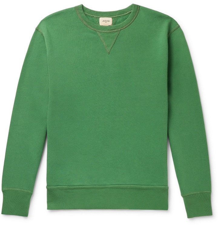 Photo: Bellerose - Fleece-Back Cotton-Jersey Sweatshirt - Green