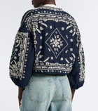 Veronica Beard Drake embroidered cotton-blend jacket