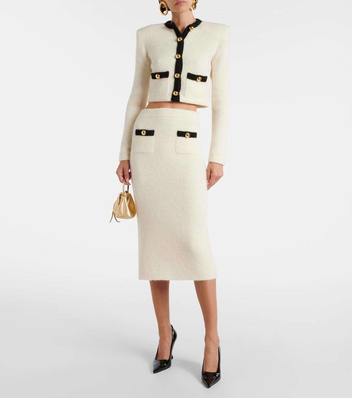 スカート ALESSANDRA RICH SS25 Midi skirt (FABX4047K4514 0060) Skirts | Alessandra Rich